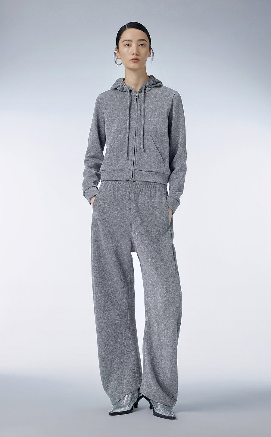 Sweatershirt / JNBY Cotton-blend Viscose Hoodie￡¨Spring 24￡?
