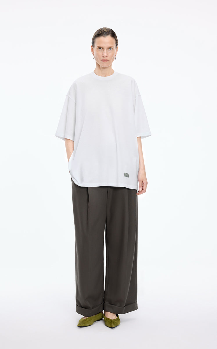 T-Shirt / JNBY Shadow Art Graphic Cotton Tee white