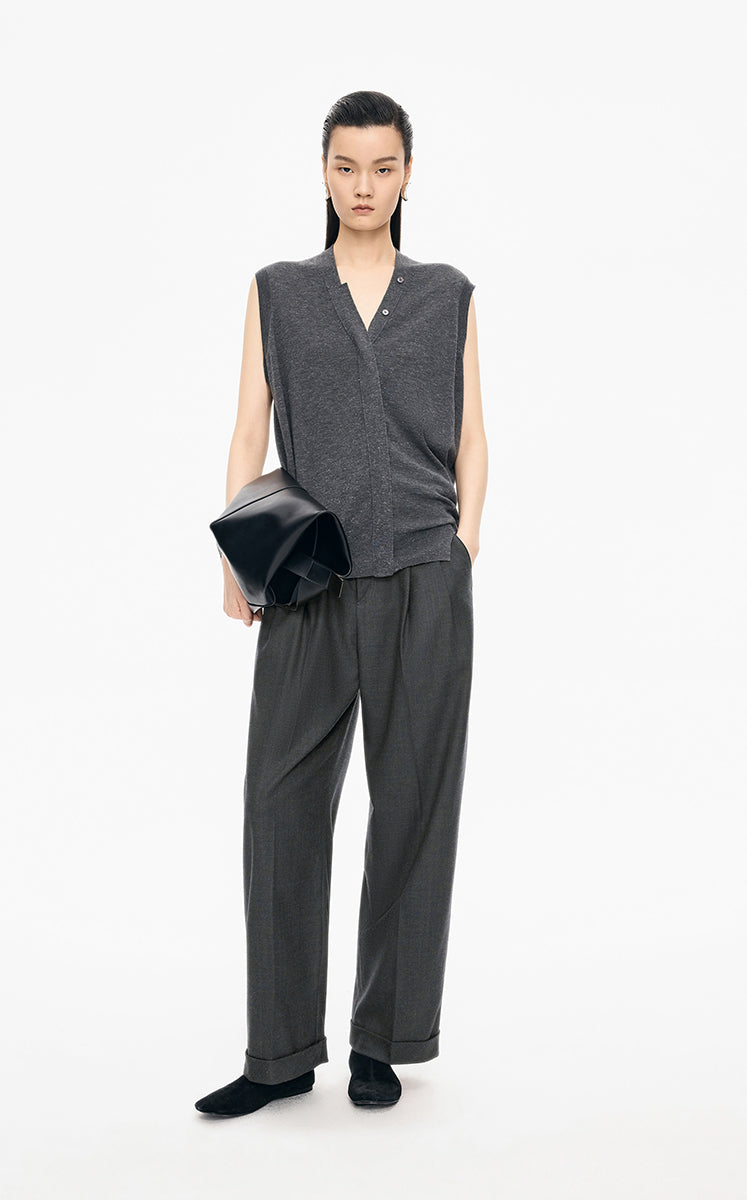 Pants / JNBY Straight-Leg Wool-Blend Trousers