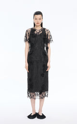 Shirt / JNBY Lace Plum Blossom Top