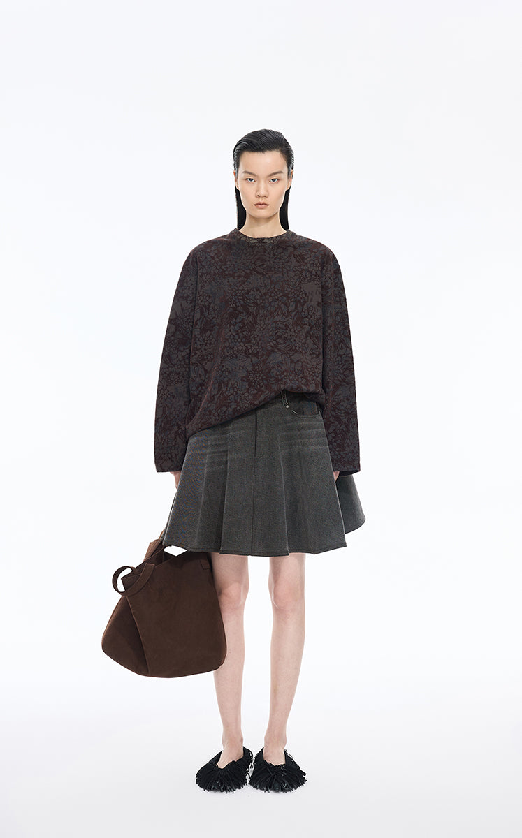 Skirt / JNBY A-Line Short Denim Skirt