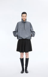Skirt / JNBY  Wool Blend A-Line Mini Skirt