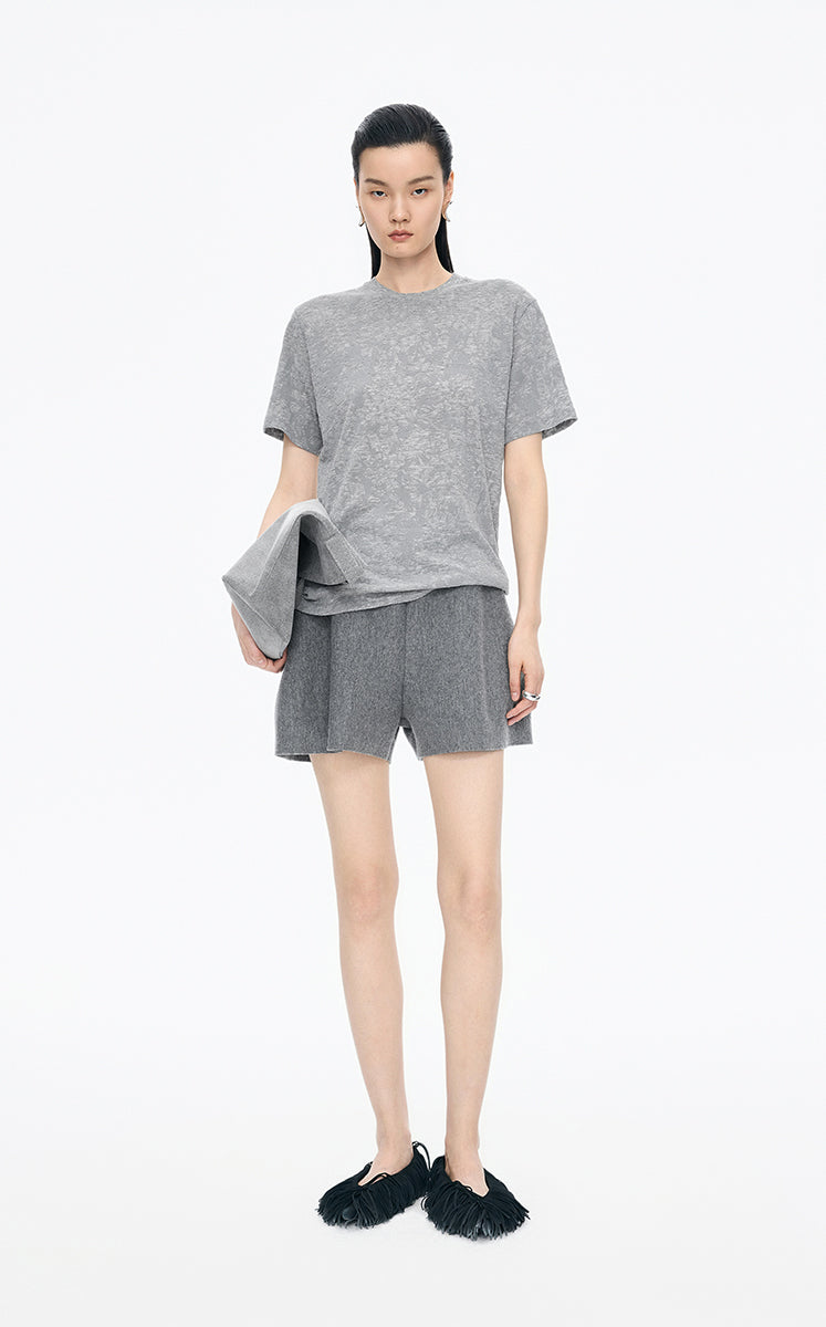 Shorts / JNBY A-Line Wool Cashmere Blend Shorts