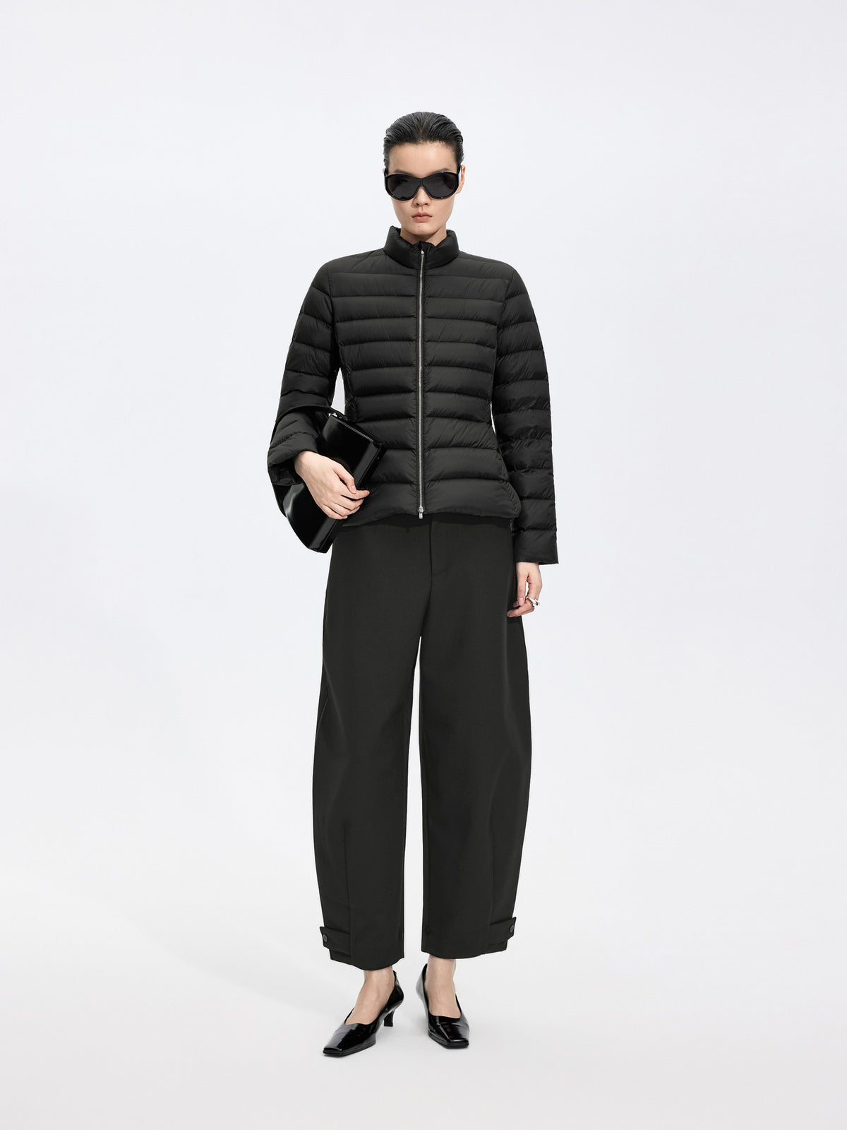 Pants / JNBY Merino Wool Blend Tapered Ankle Pants