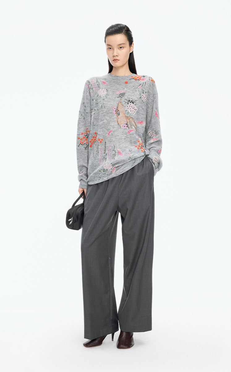 Pants / JNBY Wool-Blend Drawstring Trousers