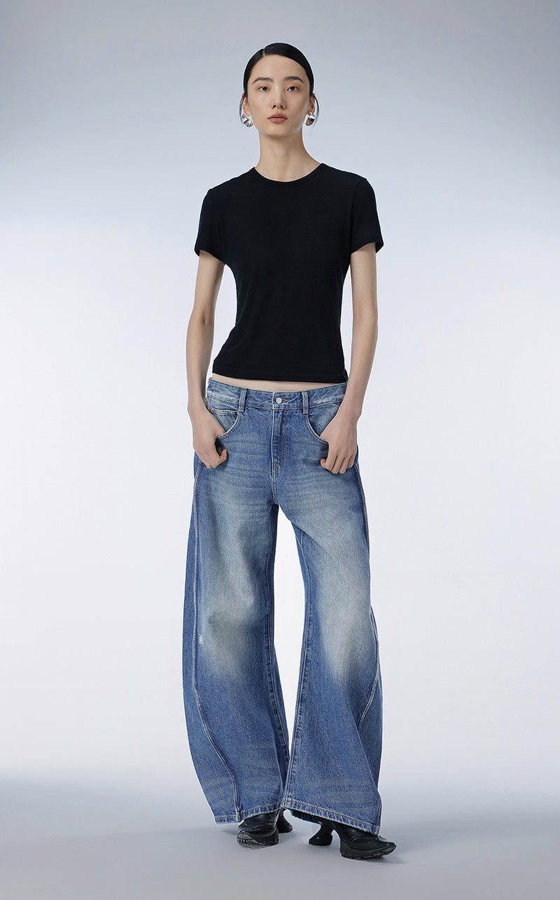 T-shirt / (ESG) JNBY Fitted Lyocell T-shirt￡¨Spring 24￡?