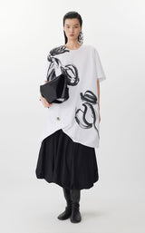 Dress / JNBY Tulip Print A-Line Dress