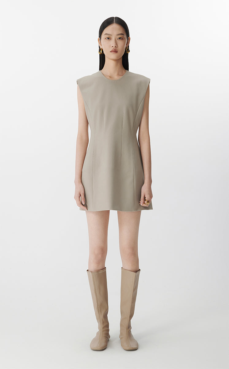 Dress / JNBY X-Line Sleeveless Dress Brown