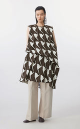 Dress / JNBY Geometric Print Sleeveless Dress