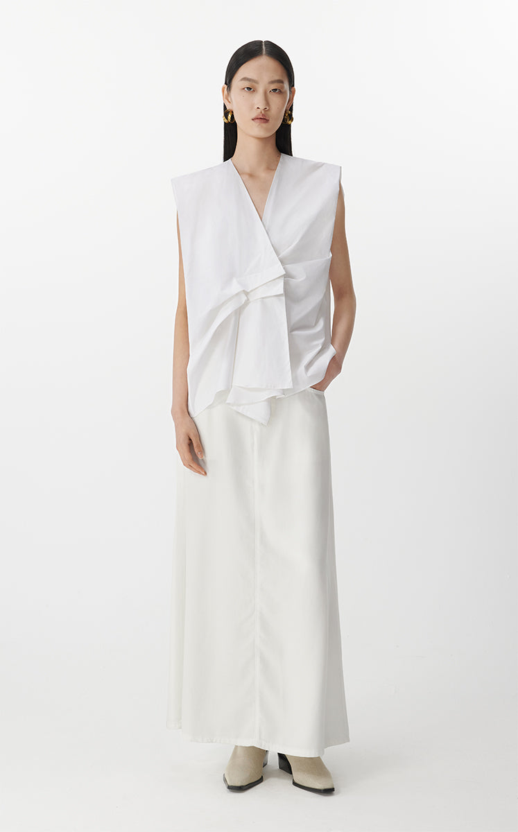 Skirt / JNBY A-Line Tencel Long Skirt