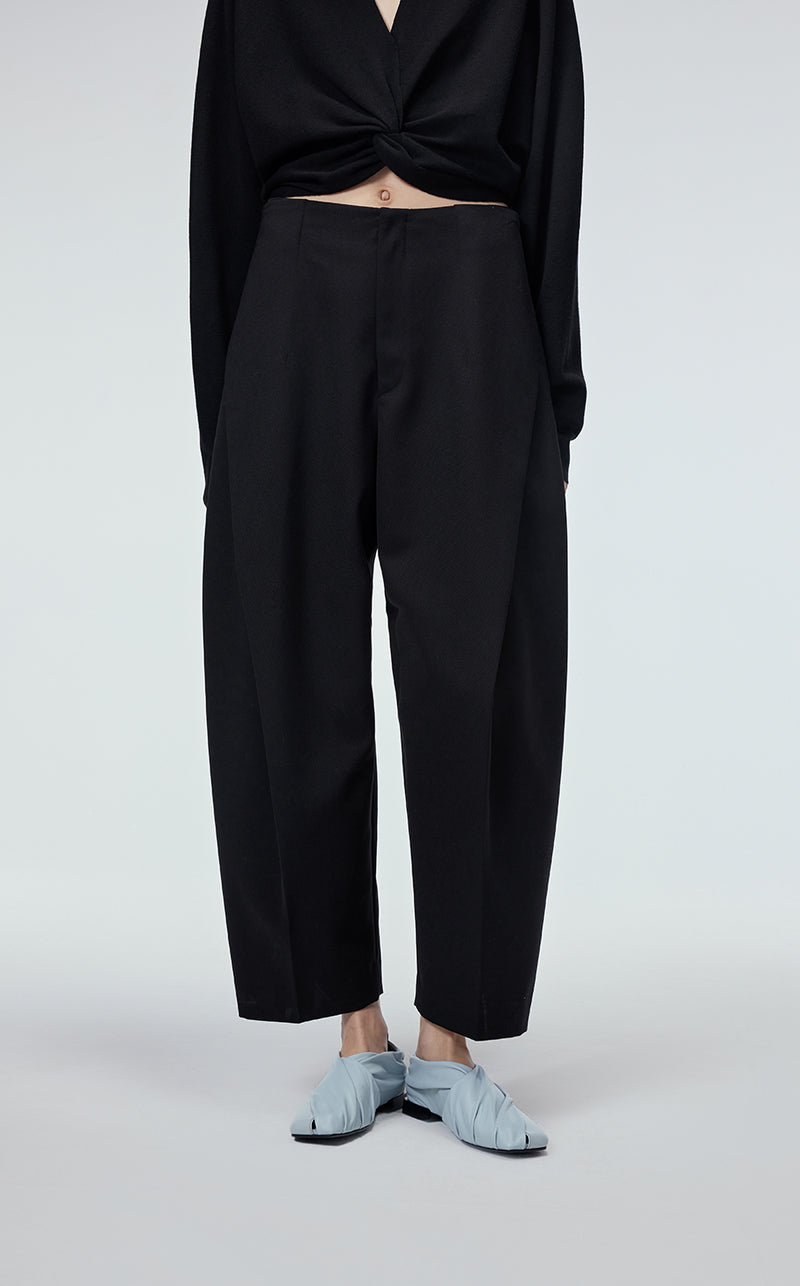Pants / JNBY Relaxed Fit Carrot-leg Pants Black