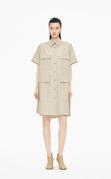 Dress / JNBY Cotton Poplin Short Sleeve Dress