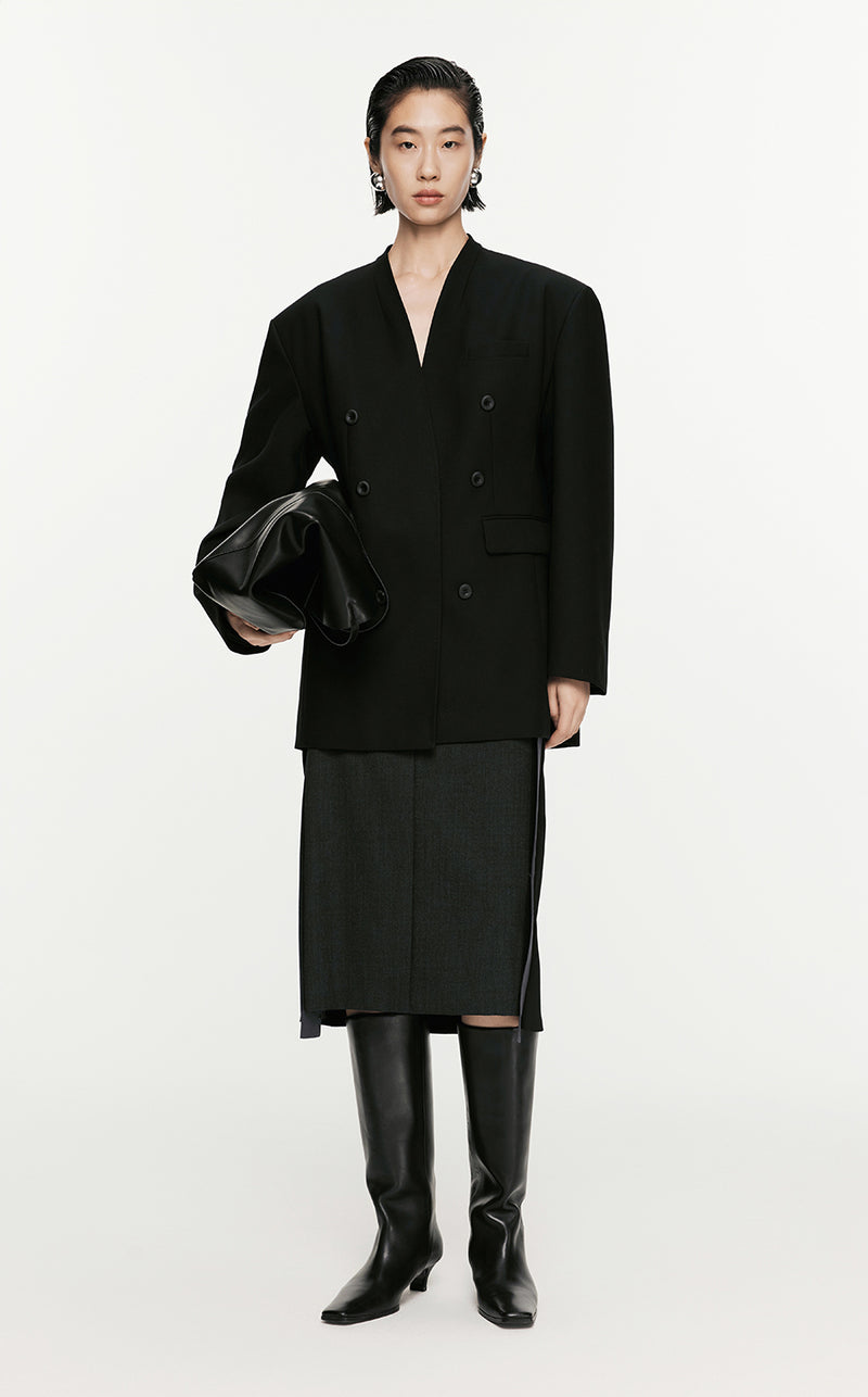 Skirt/JNBY H-line Knee-length Skirt Black