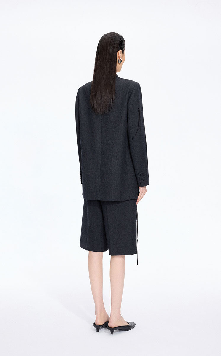 Blazer / JNBY Fringe-Trim Relaxed H-Line Blazer