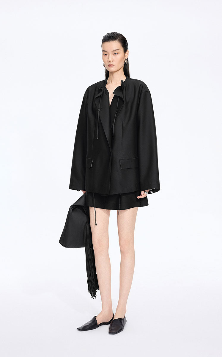 Blazer / JNBY Oversize Drawstring Collarless Blazer