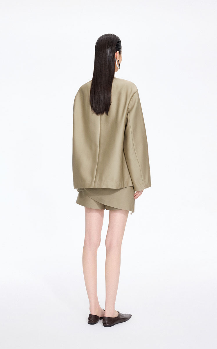 Blazer / JNBY Oversize Drawstring Collarless Blazer