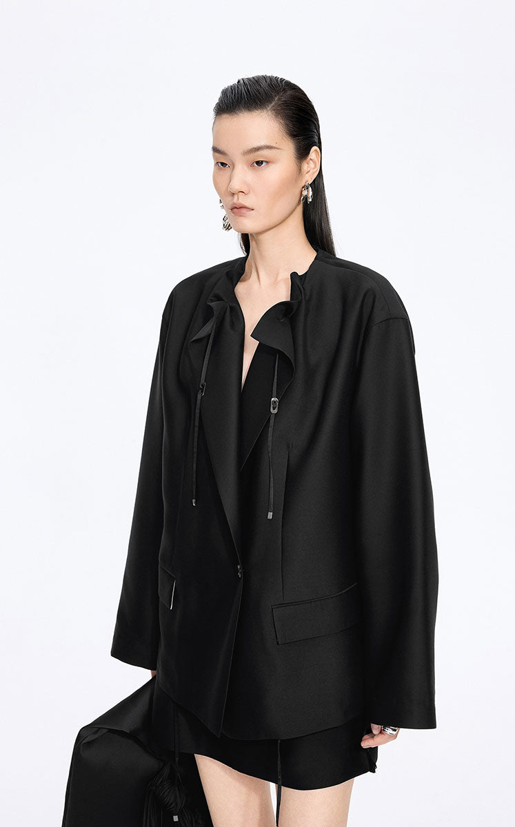 Blazer / JNBY Oversize Drawstring Collarless Blazer