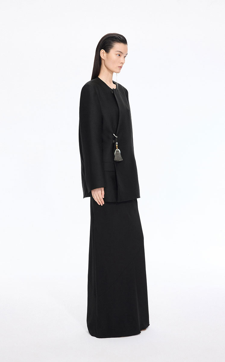 Blazer / JNBY Wool -Silk Blend Relaxed Blazer