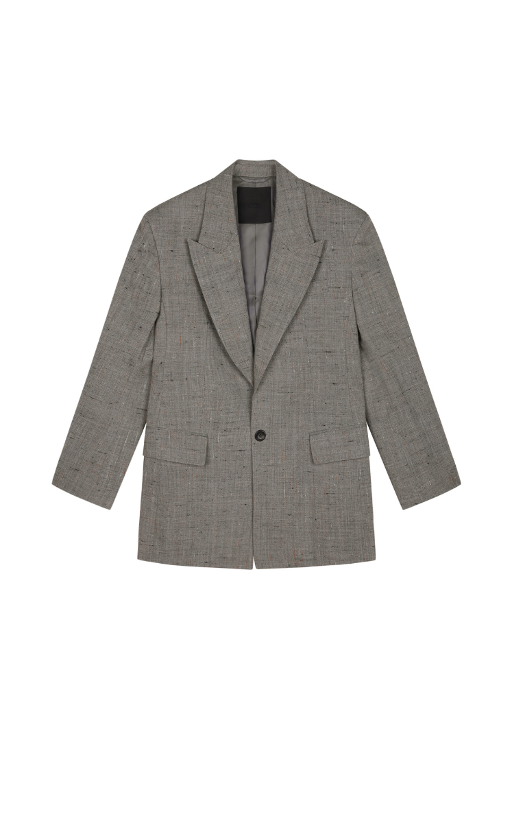 Blazer / JNBY X-line Notched Lapel Single-Breasted Blazer Grey