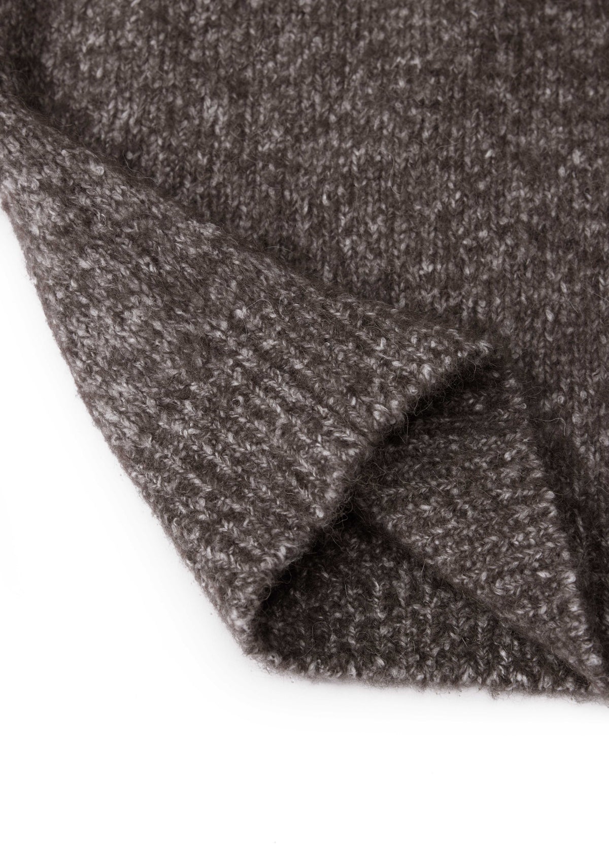 Cardigan / JNBY Alpaca Blend Geometric Knit Heather Grey Brown-1