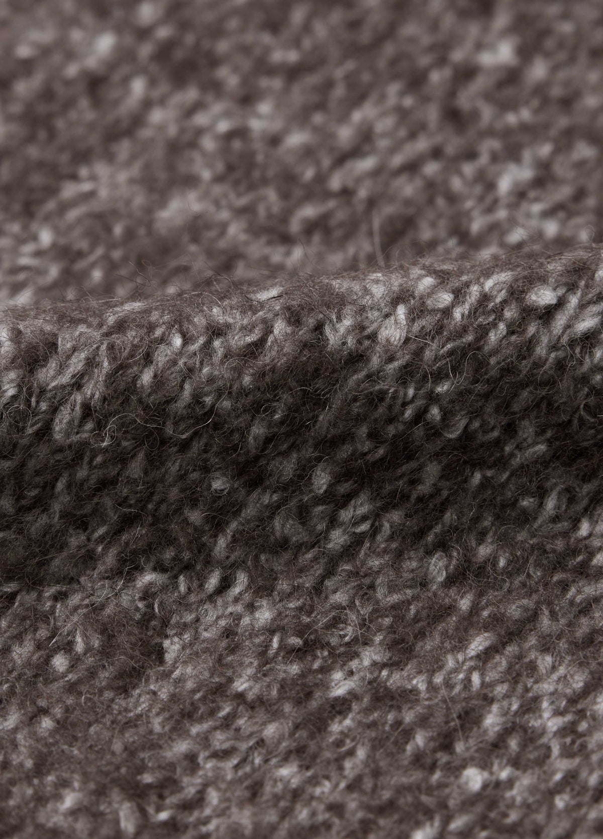 Cardigan / JNBY Alpaca Blend Geometric Knit Heather Grey Brown-1
