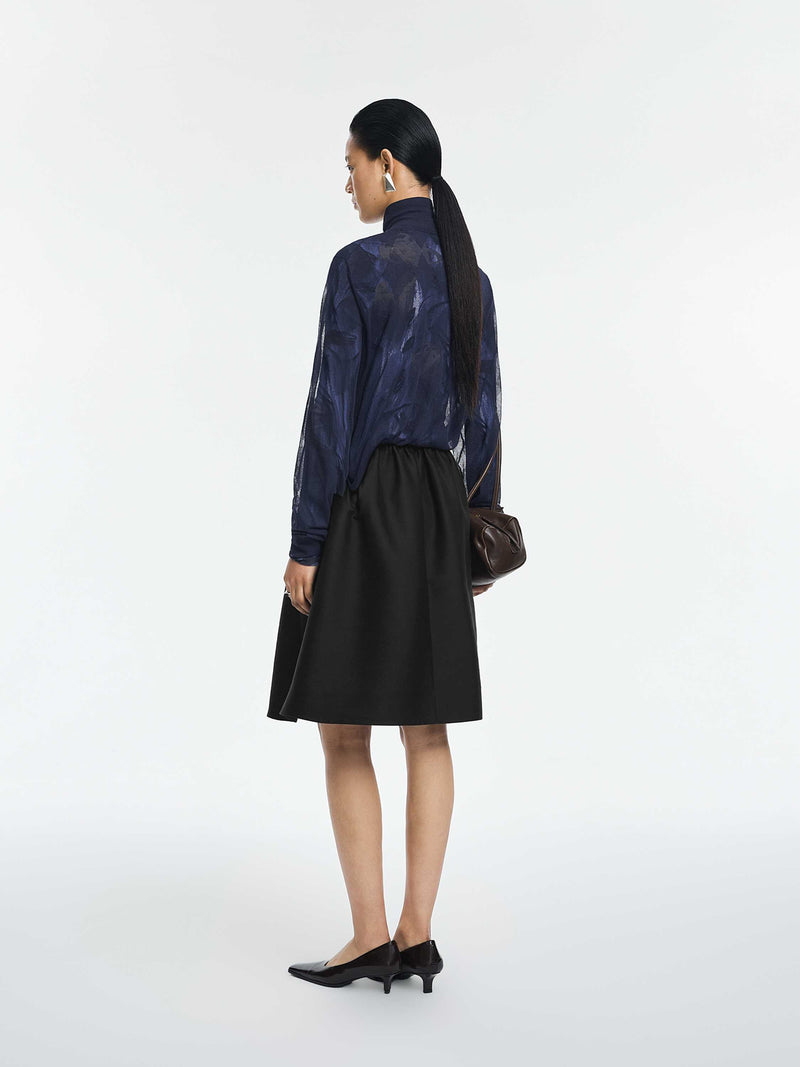 Cardigan / JNBY Cotton Blend Textured Knit dark navy blue-2