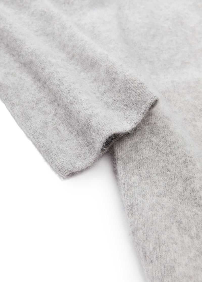 Cardigan / JNBY Wool Cashmere Blend Jacquard Open Front Sweater Light Heather Gray-2