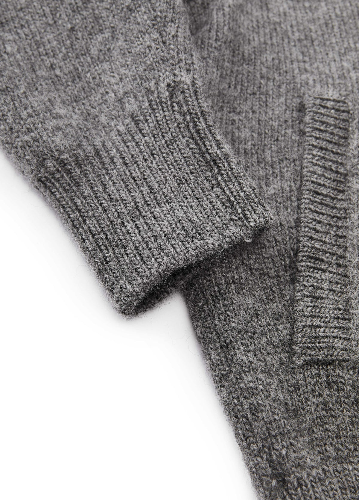 Cardigan / JNBY Wool Hooded Cropped Sweater Medium Heather Grey-2