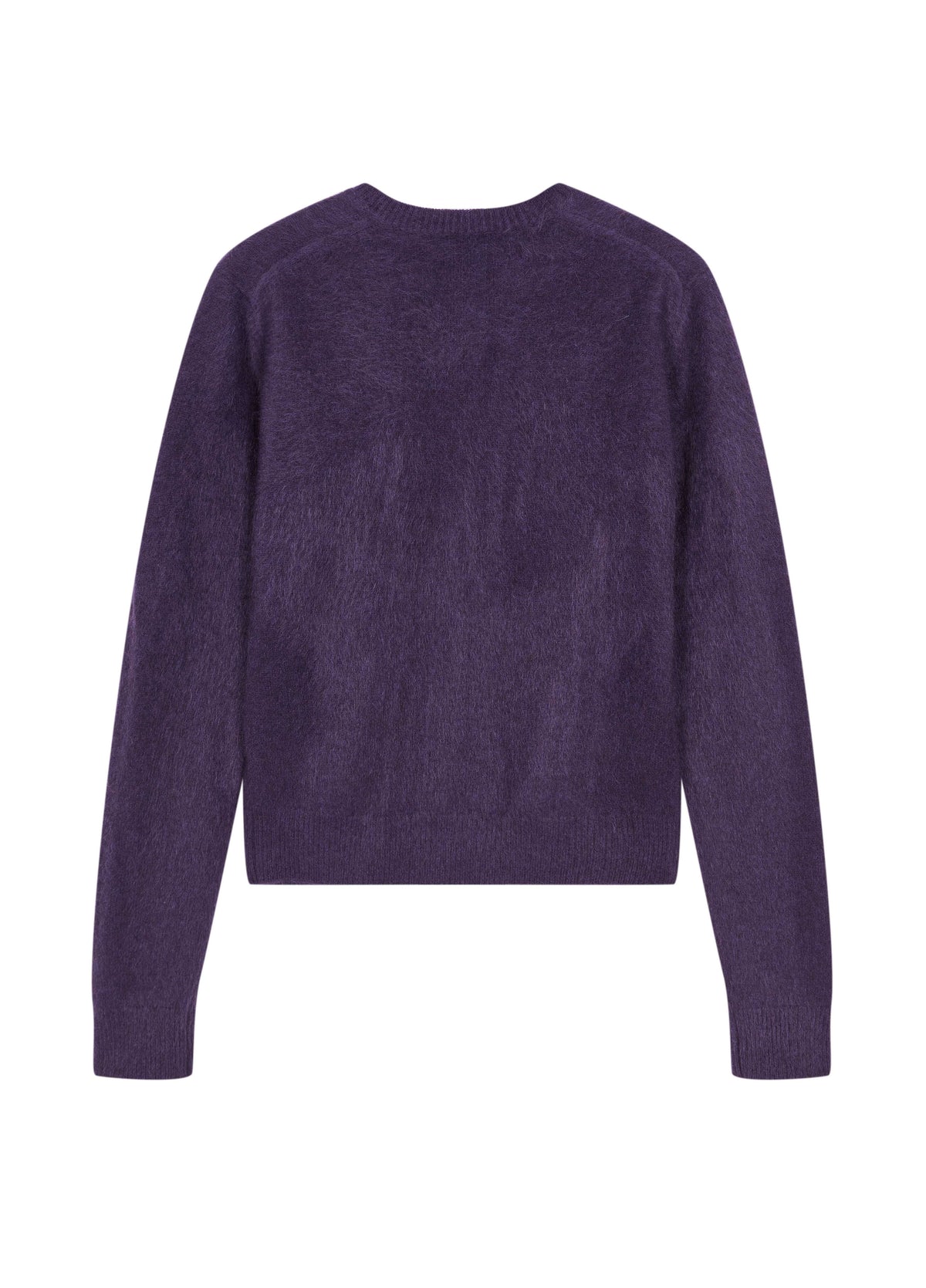Cardigan / JNBY Yak Wool Blend Cropped Open Front Sweater eggplant purple-2