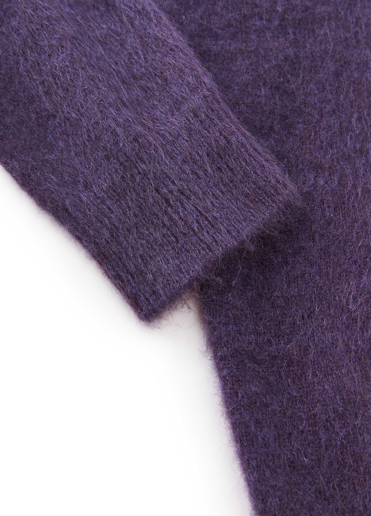 Cardigan / JNBY Yak Wool Blend Cropped Open Front Sweater eggplant purple-2