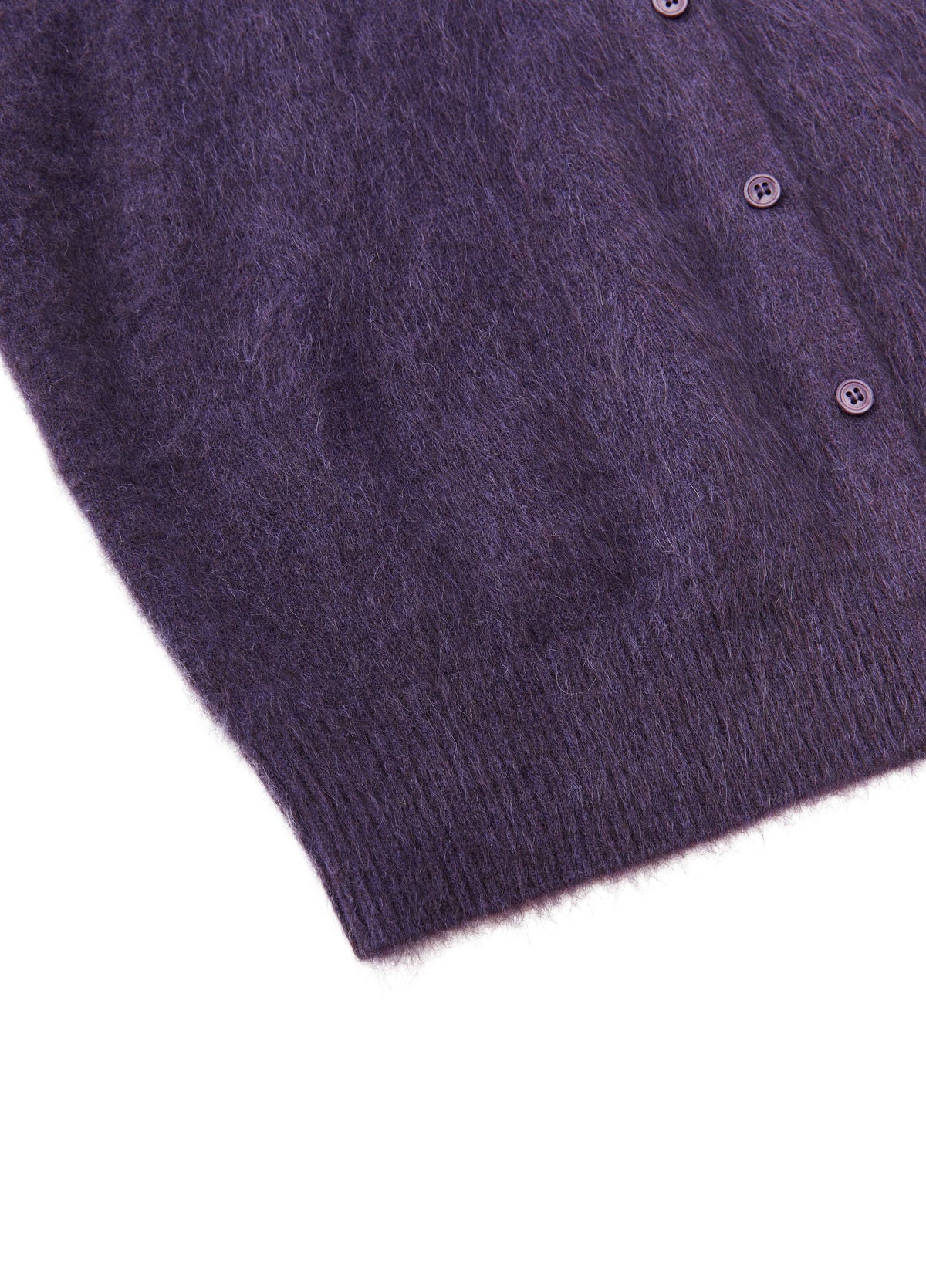 Cardigan / JNBY Yak Wool Blend Cropped Open Front Sweater eggplant purple-2