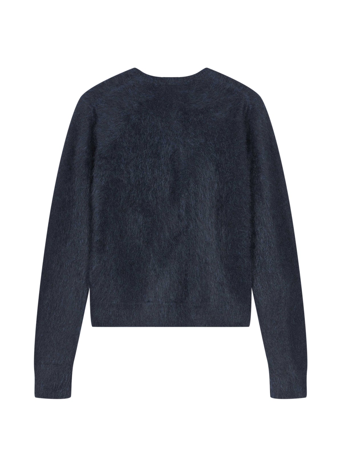 Cardigan / JNBY Yak Wool Blend Cropped Open Front Sweater black navy blue-3