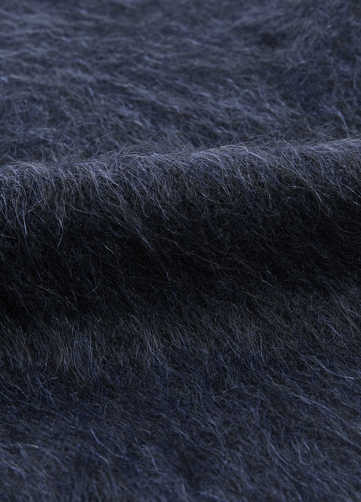 Cardigan / JNBY Yak Wool Blend Cropped Open Front Sweater black navy blue-3