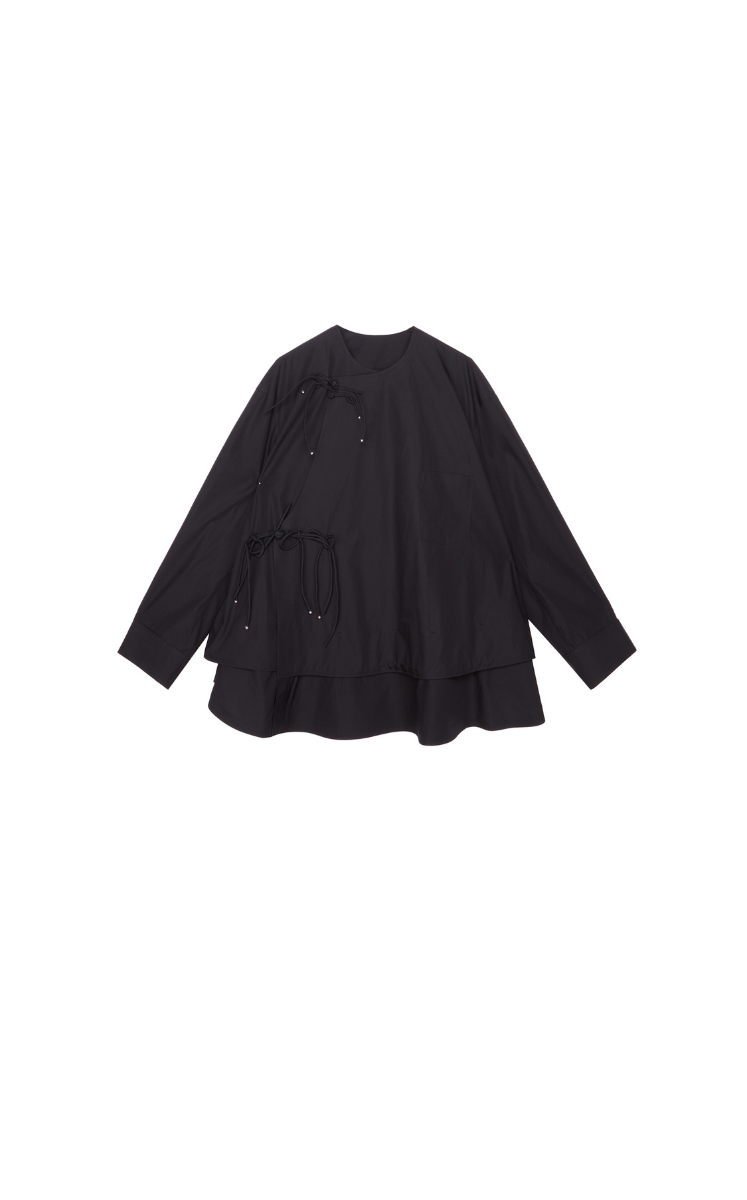 Coat / JNBY Oversized Drawstring Cotton Jacket