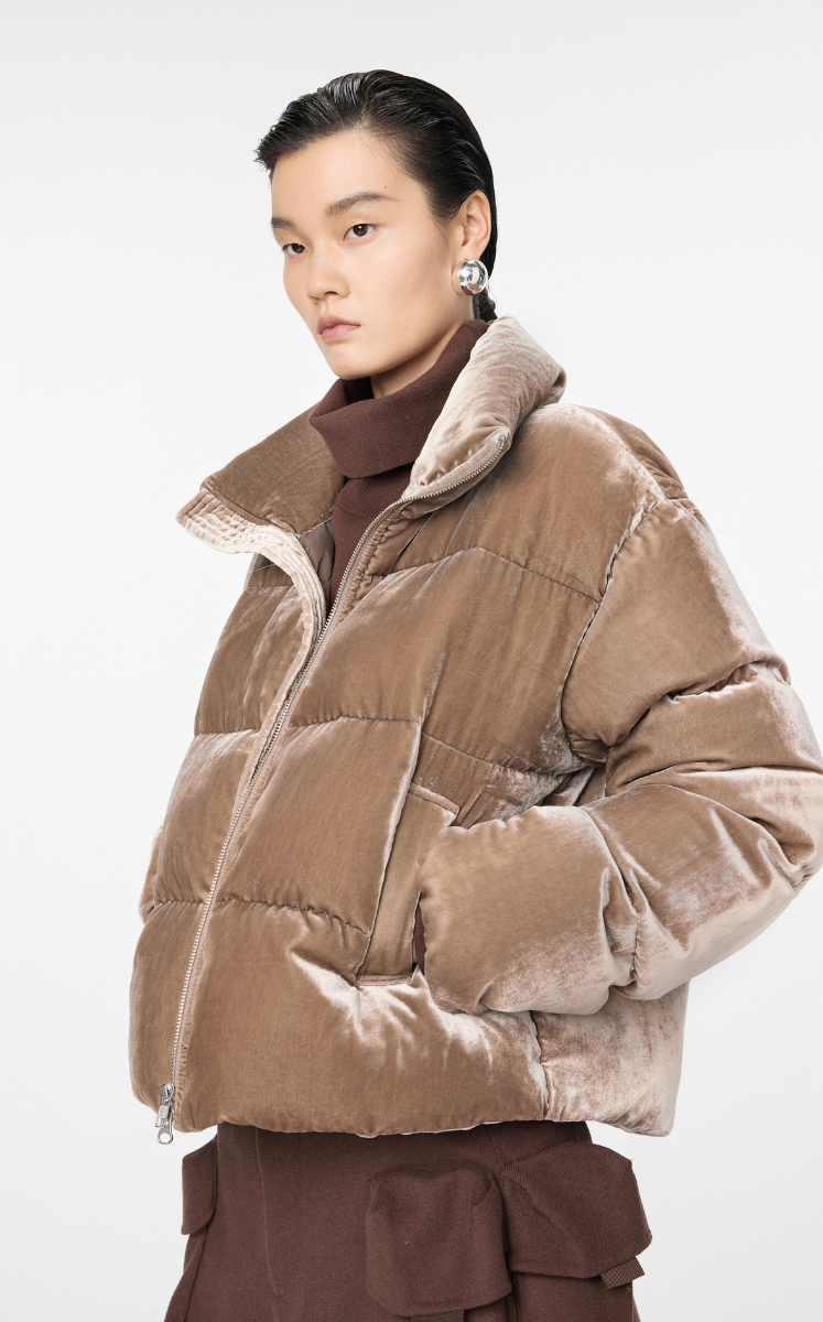 Coat / JNBY Silk-blend Puffer Jacket