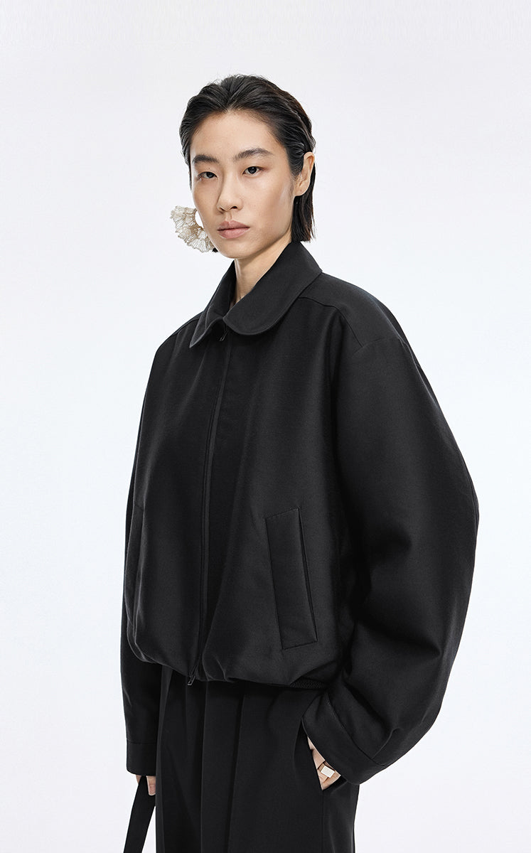Coat / JNBY T-Shape Drawstring Short Padded Jacket