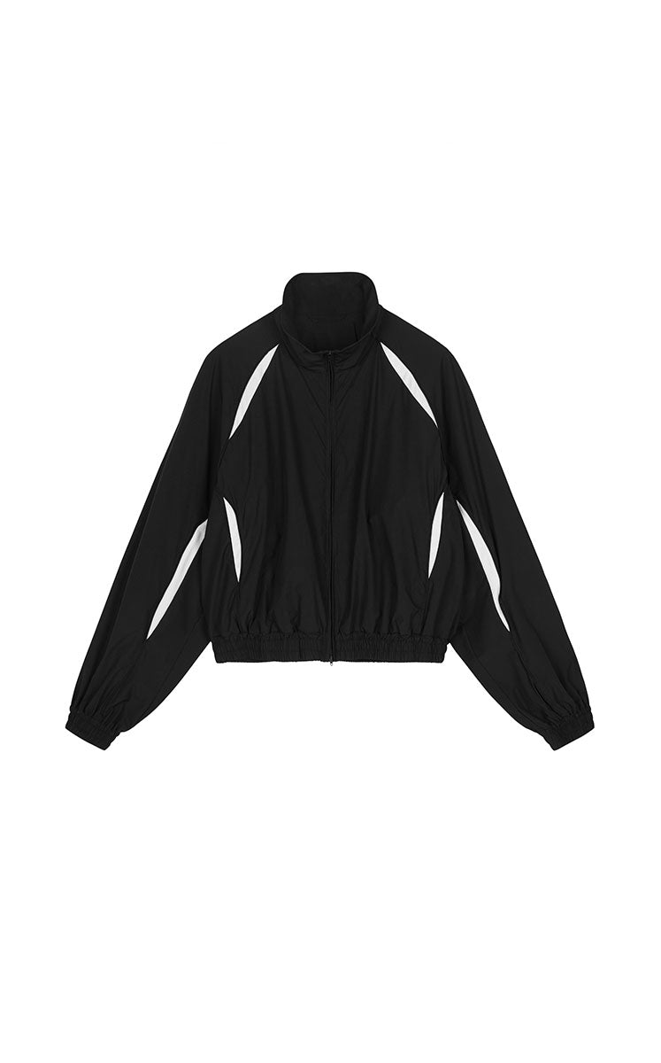 Coat / JNBY Colorblock Fishbone-Fit Jacket