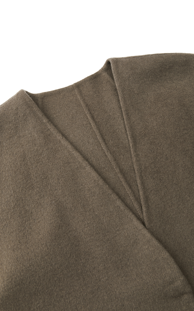 Coat / (ESG)JNBY Collarless Wool Blend Coat