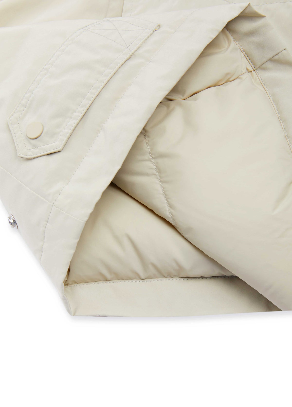 Coat / JNBY Oversized Hooded Down Puffer Jacket light gray khaki-1