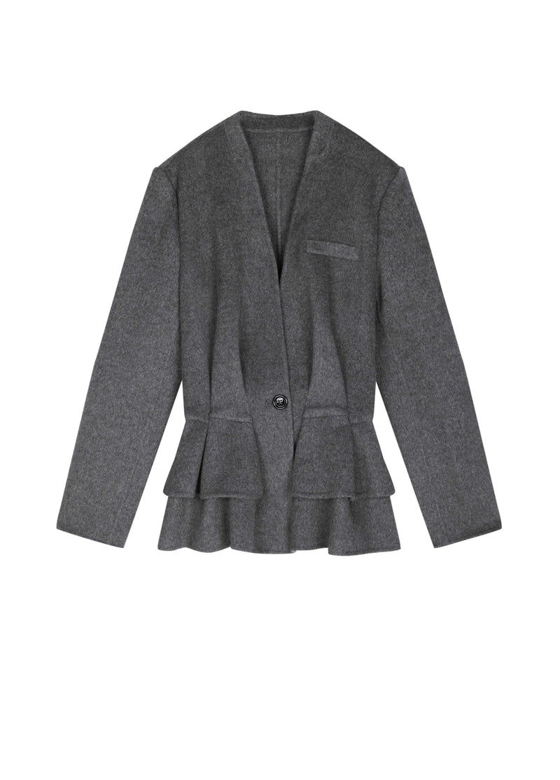 Coat / JNBY Wool Double-Faced X-Silhouette Blazer miscellaneous gray-2