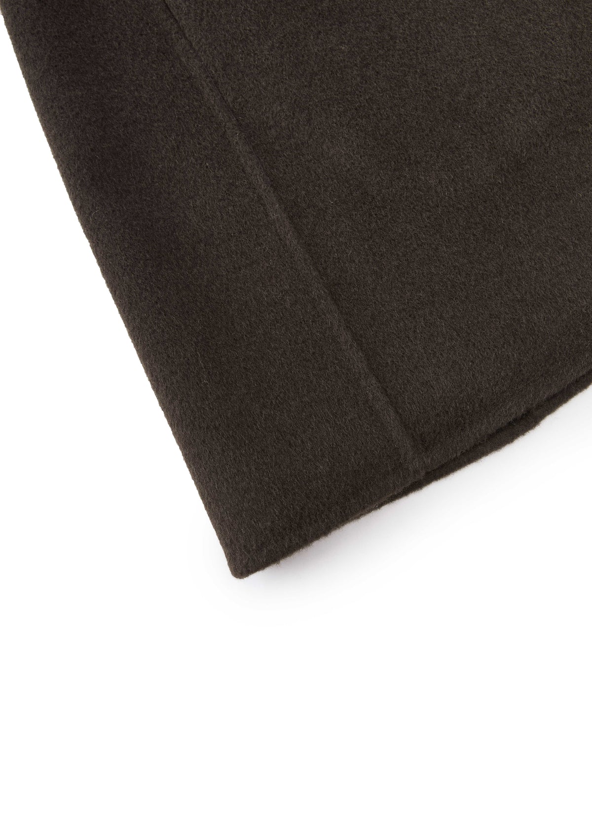 Coat / JNBY Wool Double-Faced X-Silhouette Coat Dark brown green-2