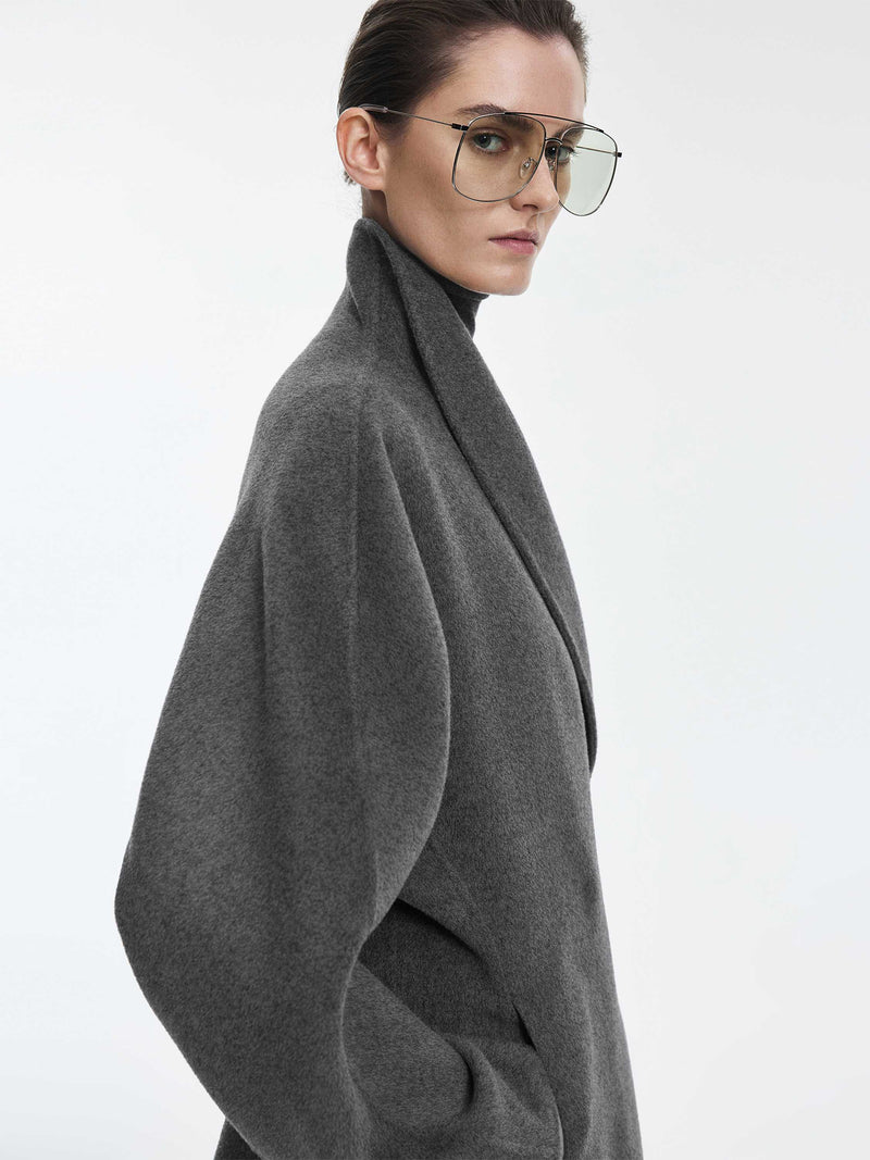 Coat / JNBY Wool Double-Faced X-Silhouette Coat miscellaneous grey-1