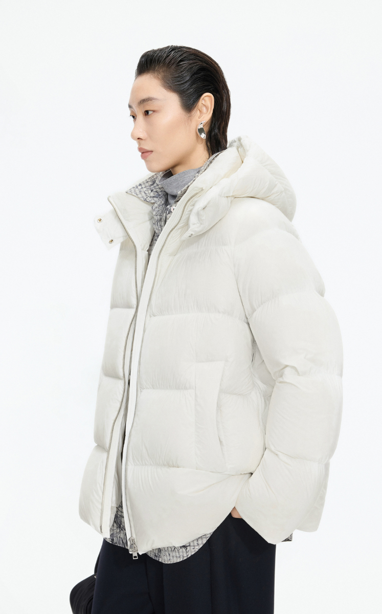 Down Coat / JNBY A-Line Detachable Hooded Down Coat