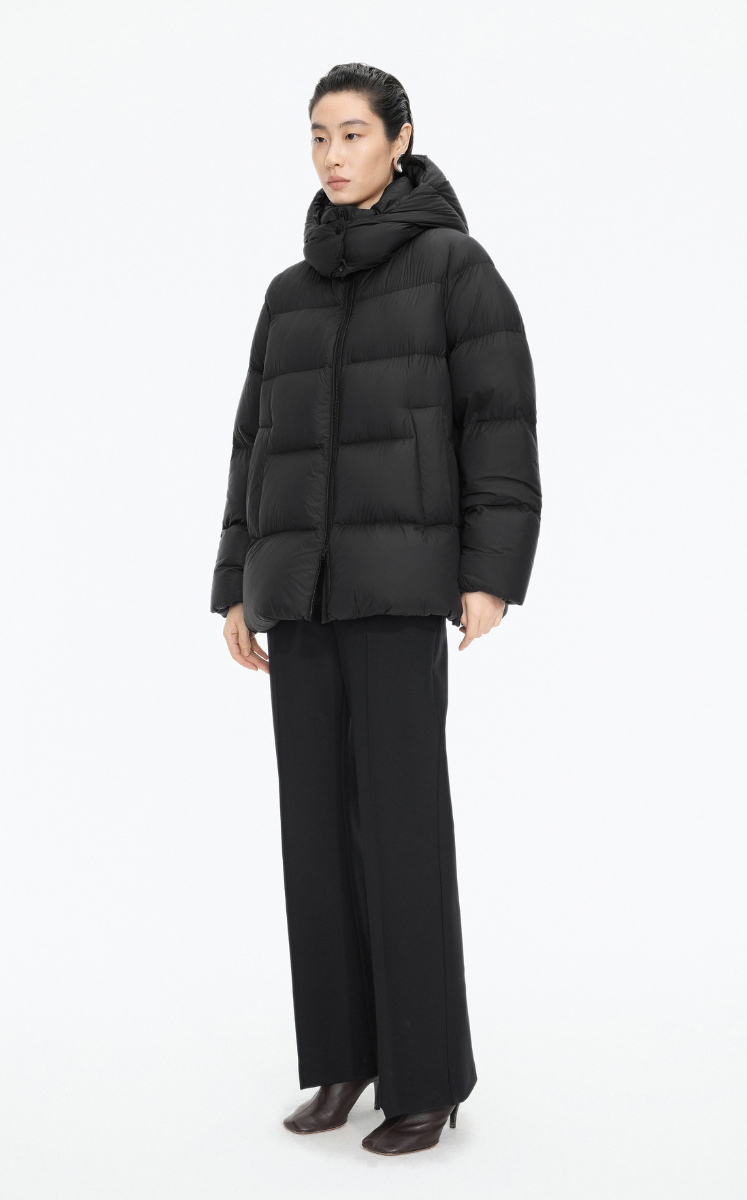 Down Coat / JNBY A-Line Detachable Hooded Down Coat