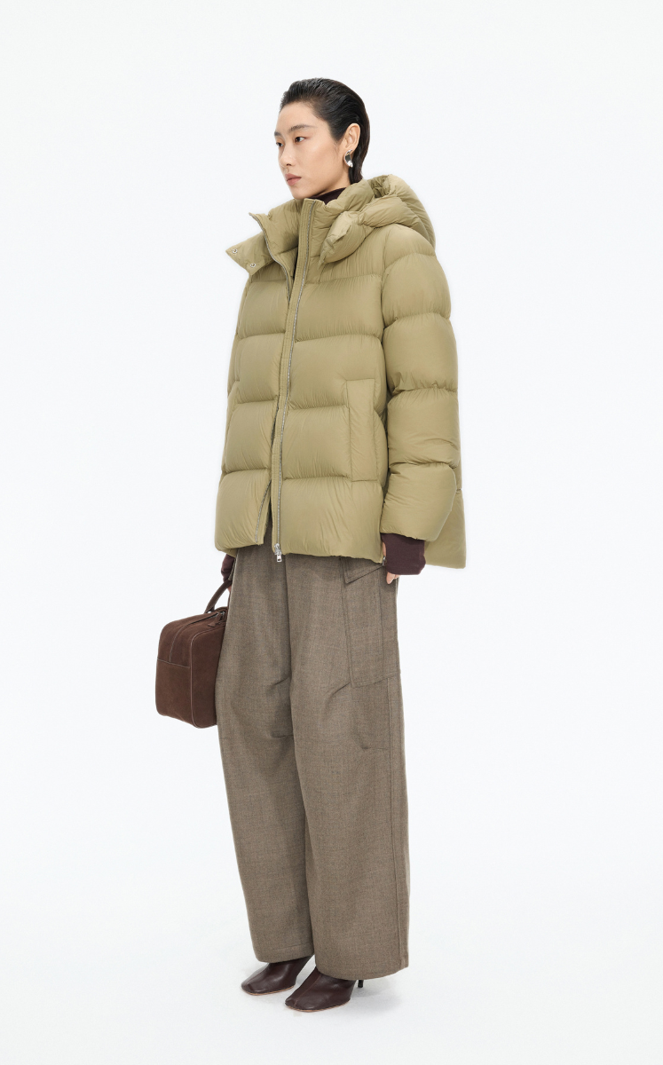 Down Coat / JNBY A-Line Detachable Hooded Down Coat