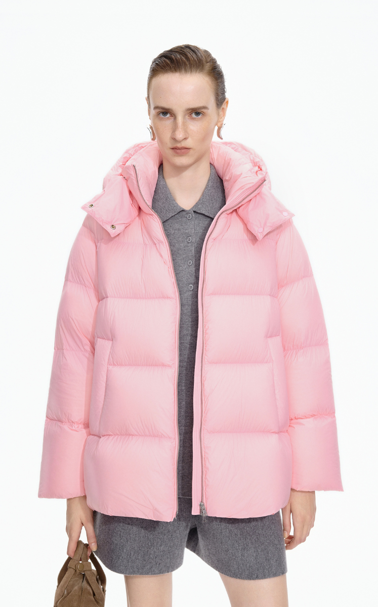 Down Coat / JNBY A-Line Detachable Hooded Down Coat