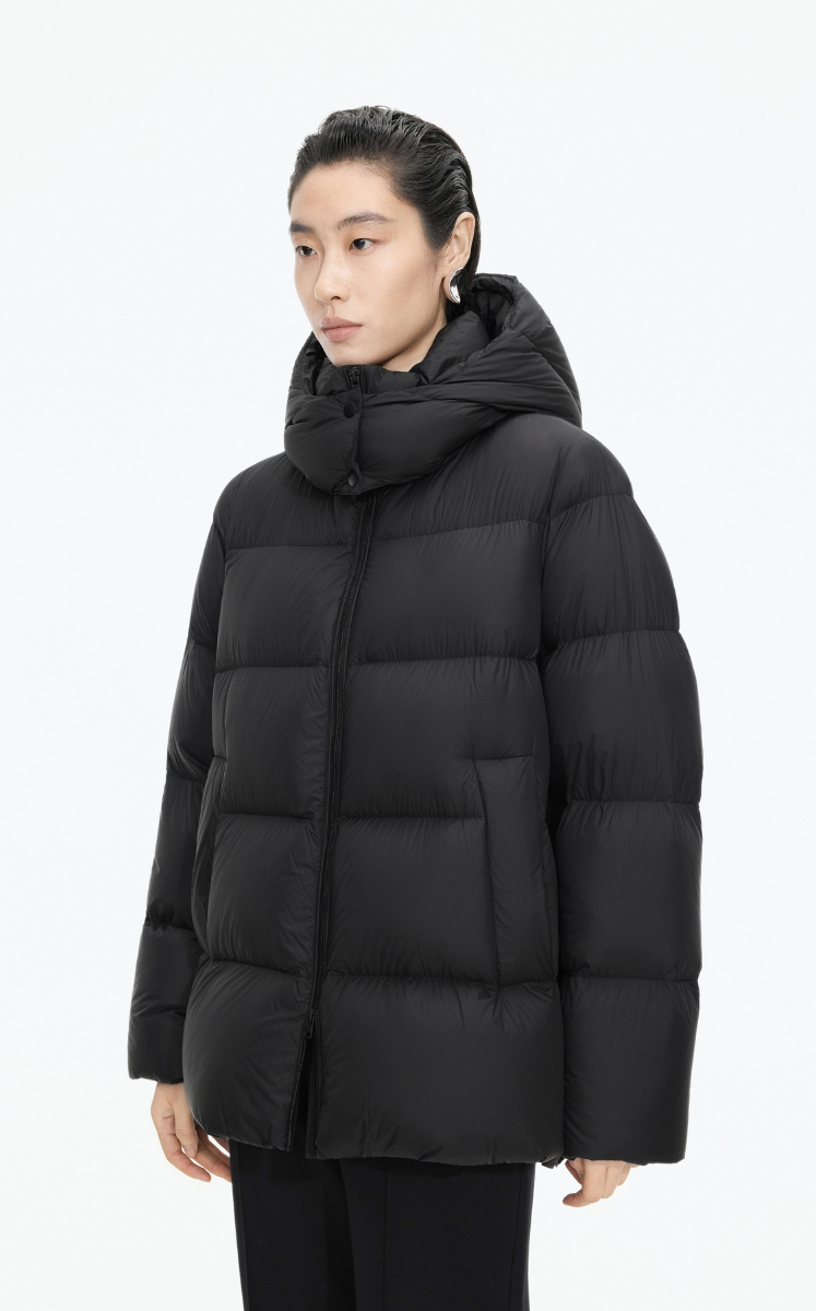 Down Coat / JNBY A-Line Detachable Hooded Down Coat