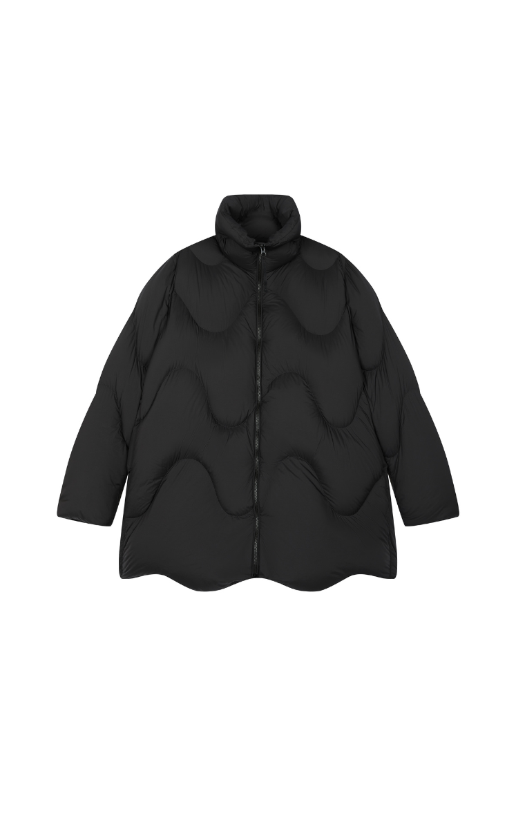 Down Coat / JNBY H-Line Lightweight Long Down Coat Black