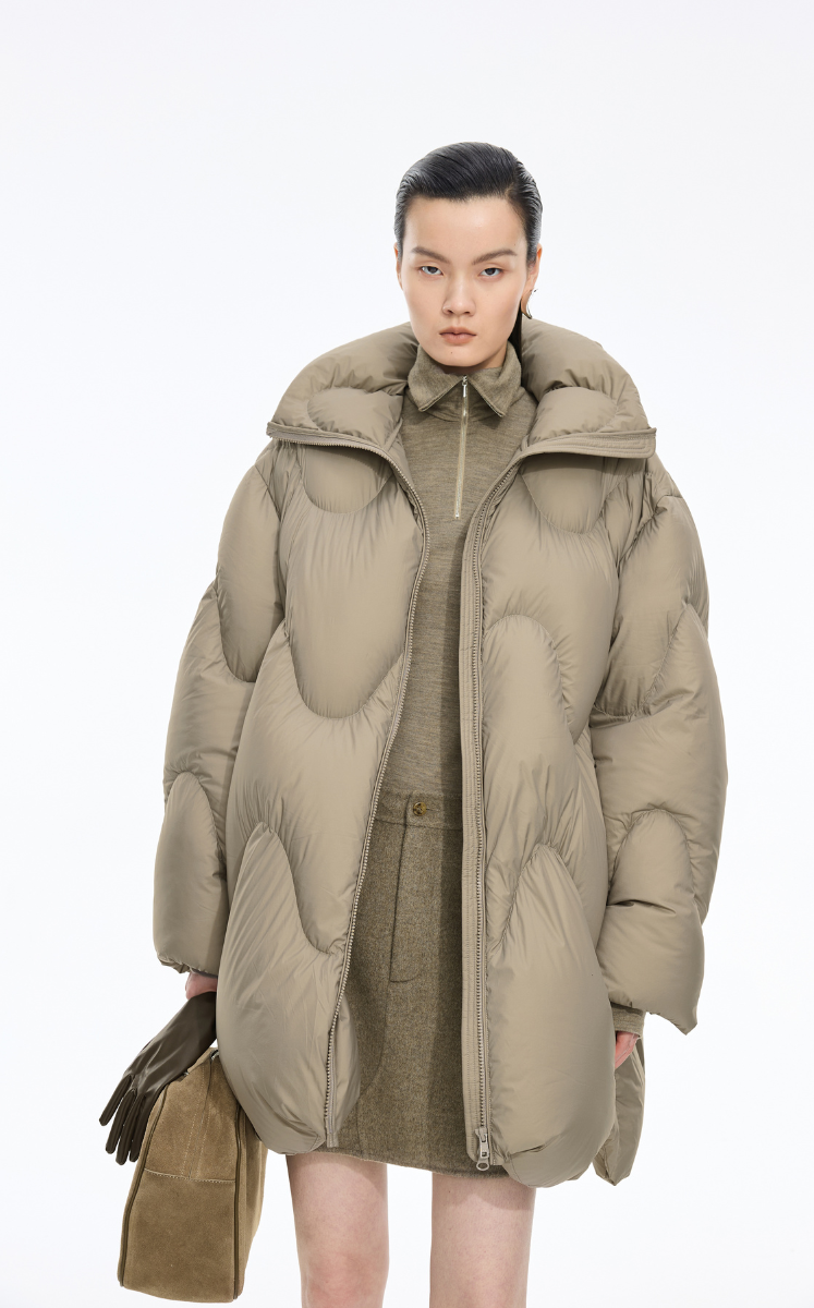 Down Coat / JNBY H-Line Lightweight Long Down Coat