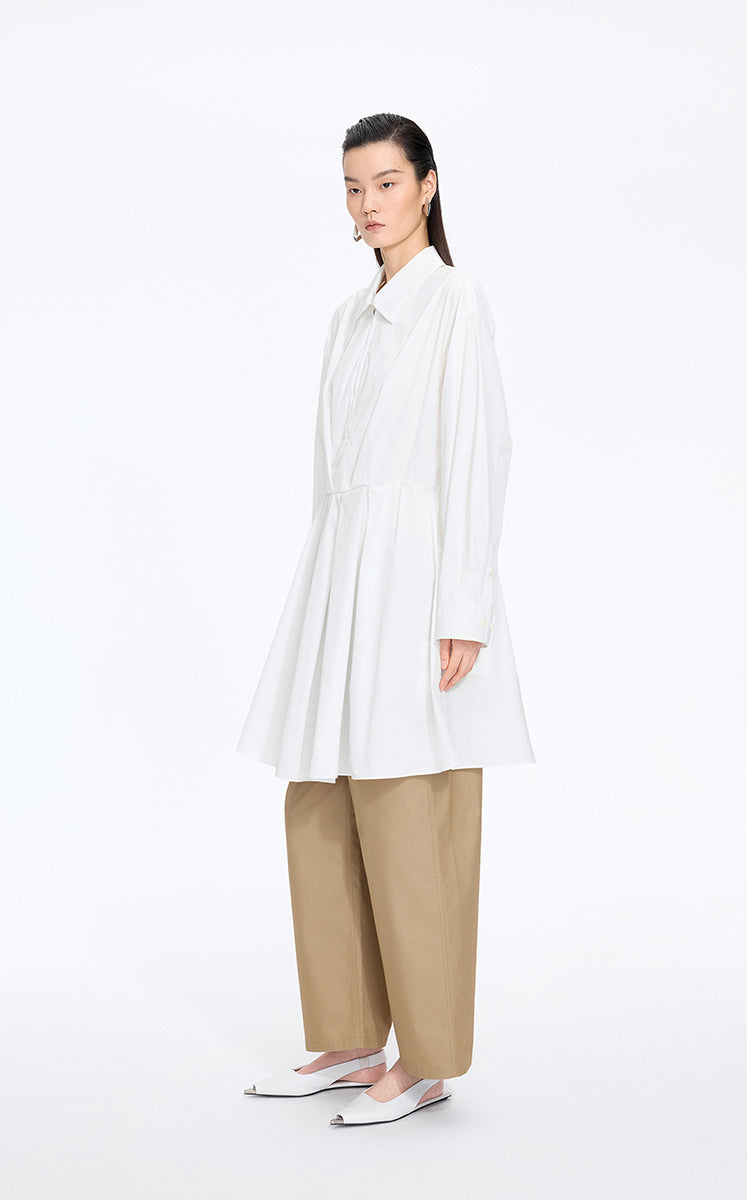 Dress / JNBY A-Line Drawstring Front Zip Dress